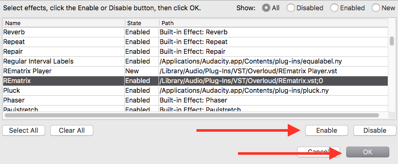 audacity gverb plugin